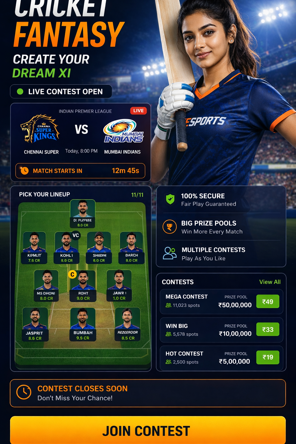 Cric App Download cricket matchday visual