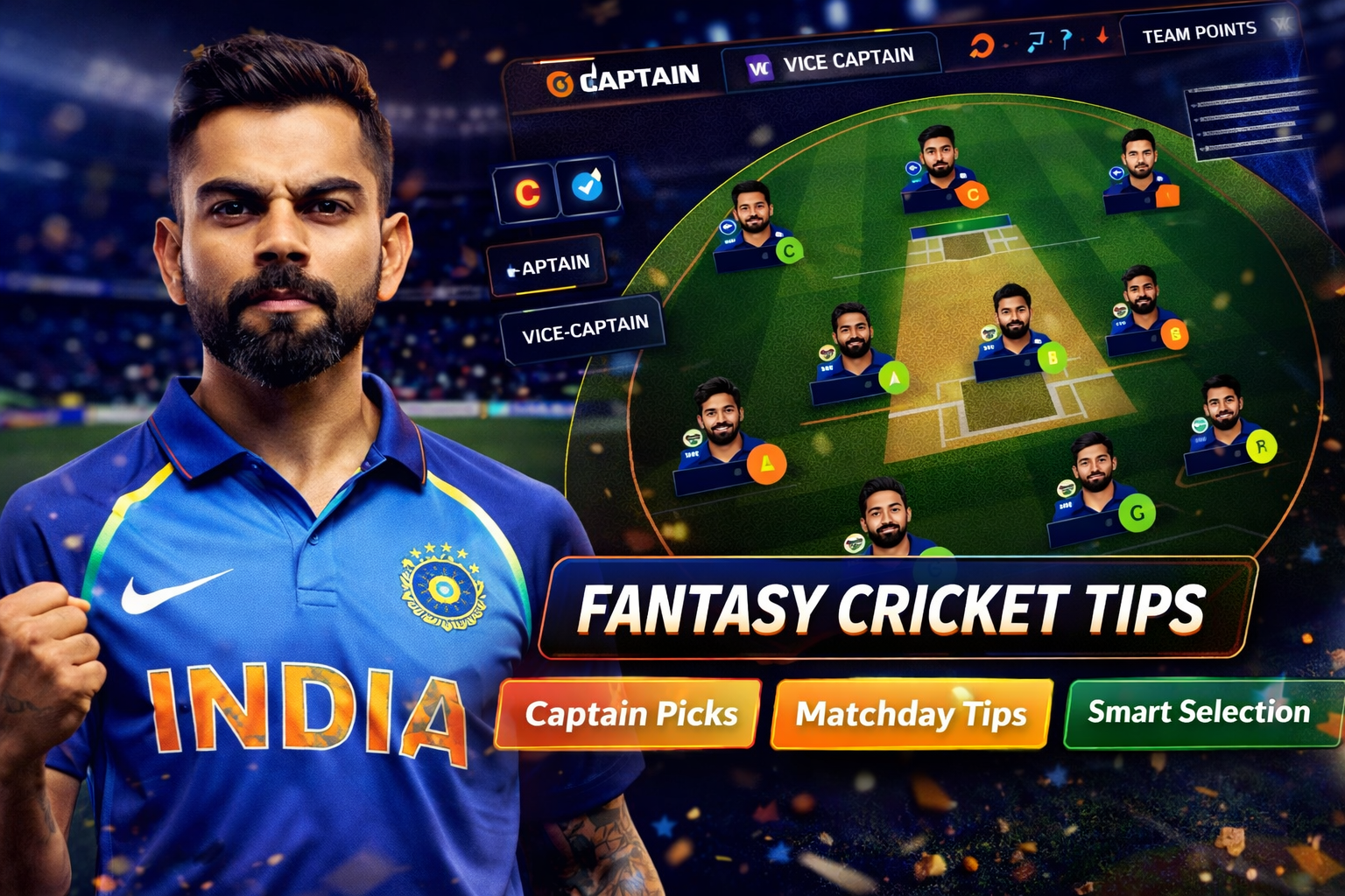 Cric App Download role based fantasy cricket checklist